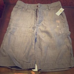 Boys blue linen shorts